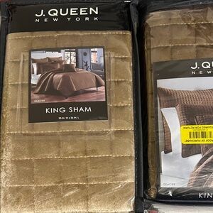 J. Queen New York Gold King Sham